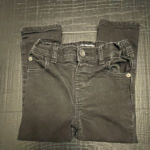 💜EUC Children’s Place Black Jeans Extensible Stretch Waist 5pocket/1snap denim